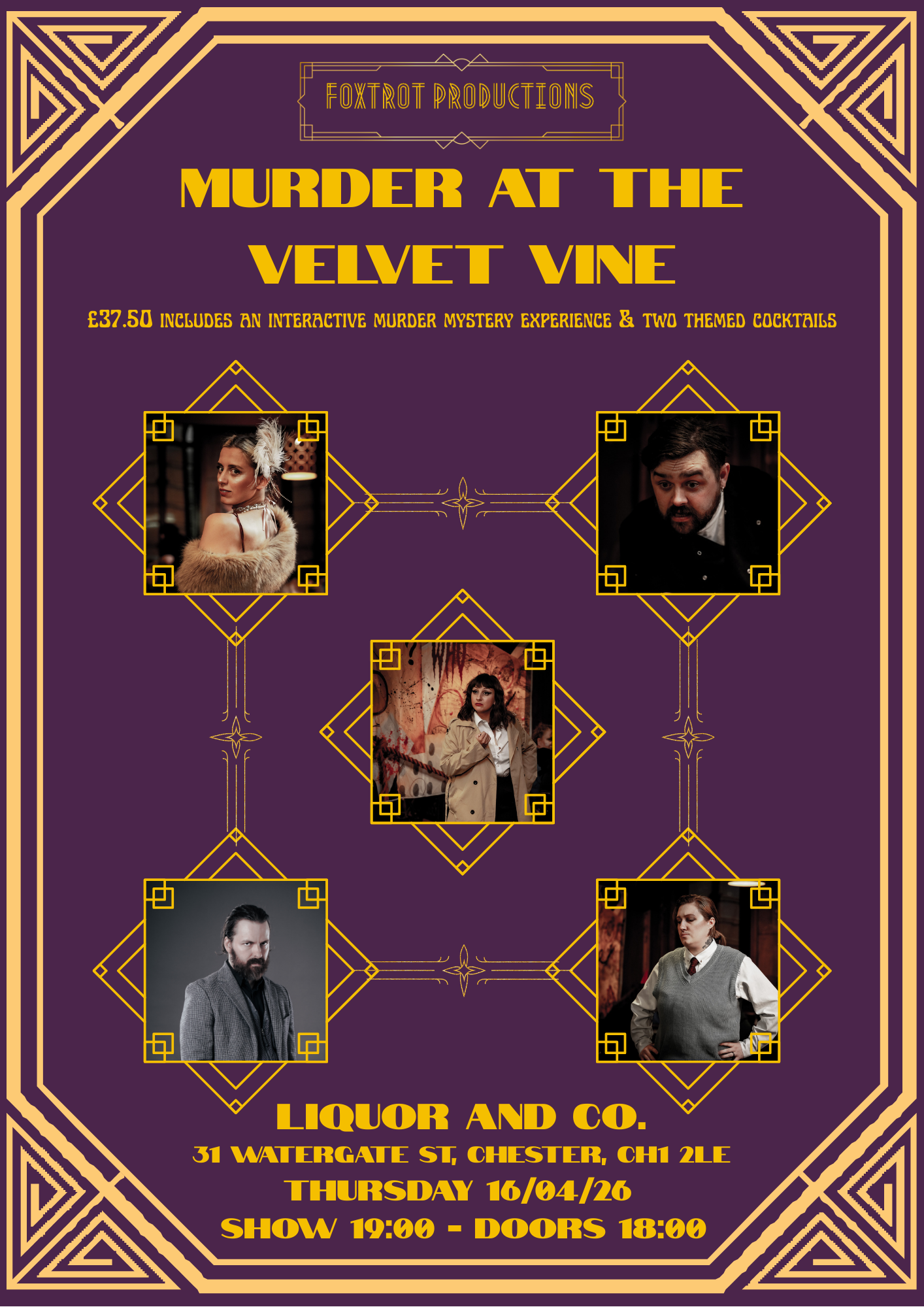 16/04/2026 - Murder At The Velvet Vine - Liquor and Co