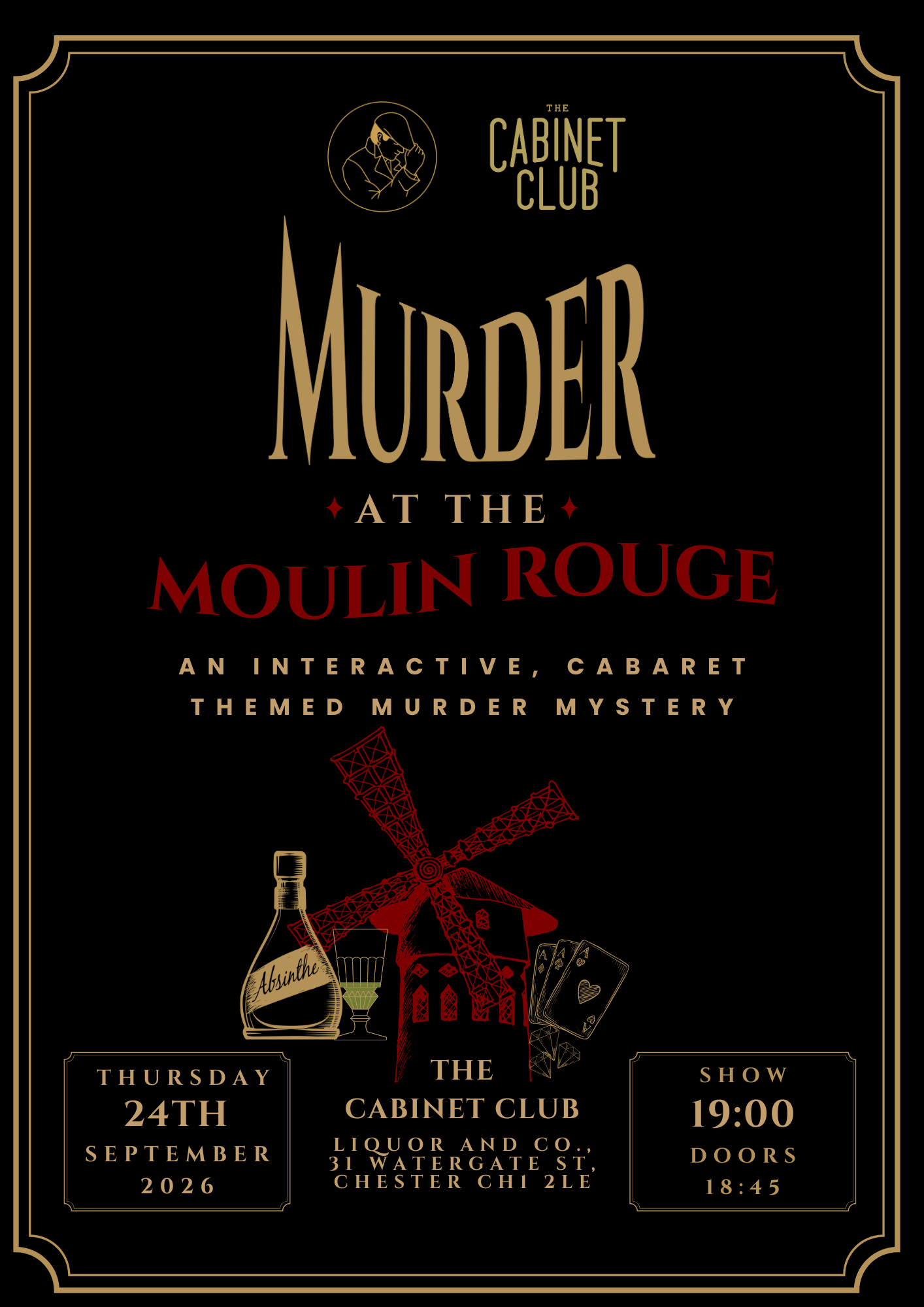 Murder at the Moulin Rouge (The Cabinet Club Chester)